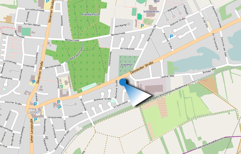 Kartenausschnit von OpenStreetmap.org
